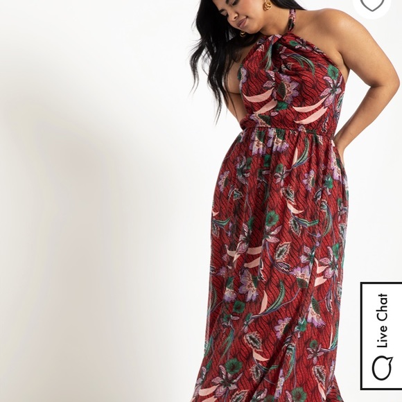 Eloquii Dresses & Skirts - NWT ELOQUII 20W Lilac and Vine Halter Maxi Dress